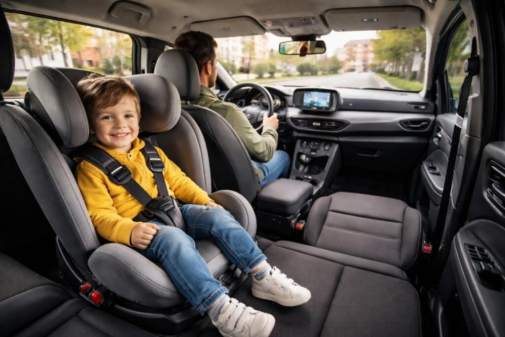assurez la sécurité des enfants lors du transport scolaire avec les systèmes isofix intégrés dans les dacia jogger. facile à installer, fiable et conforme aux normes, isofix garantit un voyage serein et protégé pour vos petits passagers.